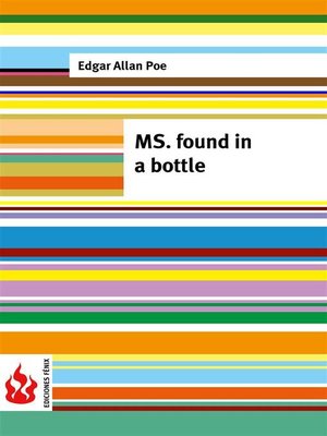 cover image of MS. found in a bottle (low cost). Limited edition